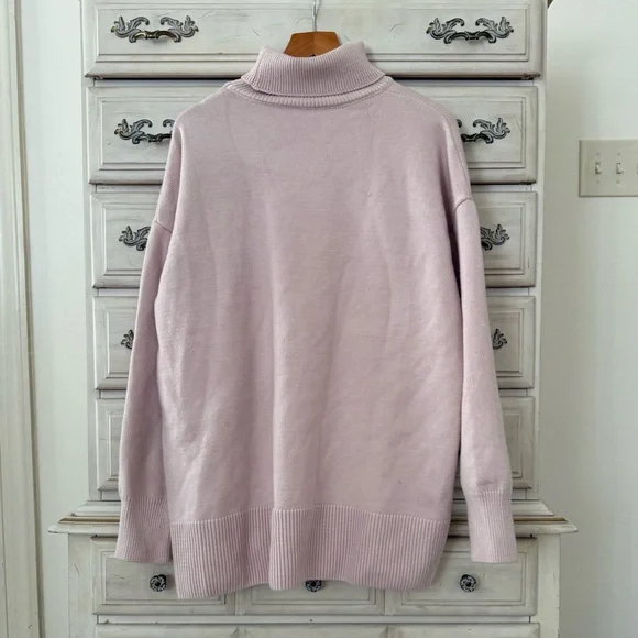 Vici Soft Lavender Turtleneck Sweater - Picture 3 of 5